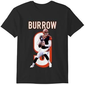 Cincinnati Bengals Joe Burrow Black T-Shirts